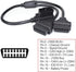 Vgate 16 Pin OBD2 OBDII Diagnostic Extender Splitter Extension Cable Male to Dual Female Y Cable, 19 inches...