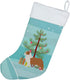 Caroline's Treasures BB2951CS Australian Shepherd Dog Merry Christmas Tree Christmas Stocking Fireplace Hanging Stockings Christmas Season Party D...