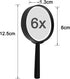 Elcoho 12 Pack Handheld Magnifier Plastic Magnifying Glass for Reading Jewelry Home Office Desk Accessories with Storage Bag...