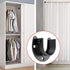 OwnMy 4 Packs Closet Rod End Supports 1-1/2" Diameter, U Shaped Stainless Steel Closet Pole Sockets Flange Rod Holder for Closet Wardrobe Shower C...