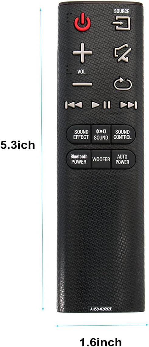 New Replacement Remote Control AH59-02692E Compatible with Samsung soundbar HW-JM6000C HW-J55 HW-J551 HW-JM35 HW-J450 HW-J355 HW-J355/ZA HW-J450/Z...