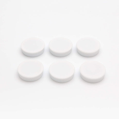 Bullseye Office 24 Round White Fridge Magnets, Button Shaped, Small Colorful Magnetic Discs for Kitchen, Cabinet or Classroom, Perfect Whiteboard ...