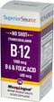 Superior Source No Shot Vitamin B12 Cyanocobalamin (1000 mcg), B6, Folic Acid, Quick Dissolve MicroLingual Tablets, 100 Ct, Increase Energy, Healt...