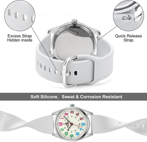 SIBOSUN Womens Watch Women's Wrist Watches Ladies Watches for Small Wrists Fashion Slim Small Watches for Women Silicone Simple Thin Waterproof RI...