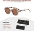 Freckles Mark Retro Hexagon Sunglasses for Men Women Vintage Small Square Glasses...