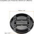 PATIKIL Camera Lens Cap, 2 Pack Center Pinch Front Lens Cover with Cap String/Microfiber Cleaning Cloth for 82mm Thread Universal DSLR Lenses for ...