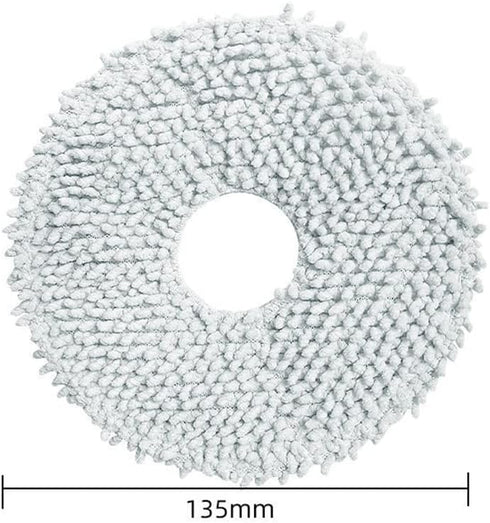 Vacuum Cleaner Mop Pads Cloth,Replacement Parts Cleaner Mop Pads Cloth Mop Holder for Dreametech S10/S10PRO Robot Vacuum Cleaner (4)...