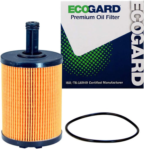 ECOGARD X11578 Premium Cartridge Engine Oil Filter for Conventional Oil Fits Alfa Romeo Giulia 2017-2019, Stelvio 2018-2018...