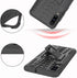 Phone Case for Samsung Galaxy A70 with Tempered Glass Screen Protector Cover and Stand Hard Rugged Hybrid Heavy Duty Protective Cell Accessories G...
