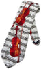 Steven Harris Mens Violin Sheet Music Necktie - White - One Size Neck Tie...