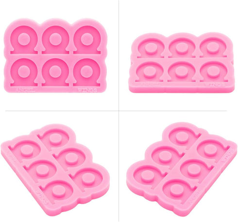 Super Glossy Straw Topper Resin Molds Circle Shape Silicone Molds for Straws Attachment DIY Epoxy Resin Casting Mold Craft...