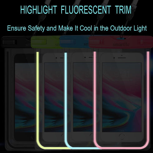 Waterproof Phone Pouch, Universal Waterproof Phone Case, Dry Bag Outdoor Beach Bag for iPhone 15 14 13 12 11 Pro Max XR SE XS 8 7 6S Plus, Galaxy ...