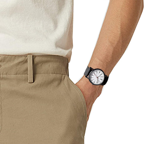 Men's Watch, Casual Watch for Men, Men's Outdoor Watch, Nylon Watch Band, Quartz Watch for Men...