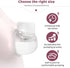 Flange Sizing Kit with 10PCS Flange Inserts 13/15/17/19/21mm, Nipple Measurement Tool Ruler, Cleaning Brush, Silicone Flange Insert Kit for 24mm M...