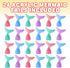 ArtCreativity Acrylic Mermaid Tail Cake & Cupcake Toppers, Set of 24, Mini Mermaid Tail Figurines, Decorations for Sea, Nautical, Mermaid, & Baby ...