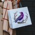 Crow Branch Divination Stencils 11.8×11.8inch Large Raven on Branch Stencils with Paint Brush Primitive Bird Drawing Template for Wood Canvas Furn...