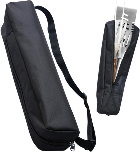 Grill Storage Bag, Oxford Cloth BBQ Tools Carry Bag, Waterproof Grill Utensil Accessory Storage Bag, Grill Utensil Holder Pouch for Camping Picnic...