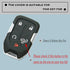 TANDRIVE 2PCS Silicone Smart Key Fob Case Cover For 2023 2022 2021 2020 2019 Chevy Silverado And GMC Sierra 1500 2500HD 3500HD, Remote Protector A...