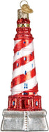 Old World Christmas Collection Glass Blown Ornaments for Christmas Tree, White Shoal Lighthouse...