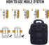 VIIDOO Molle IFAK Pouch Red Rip Away -First Aid Molle Pouches Tactical Medical Pouches for Hiking Camping...