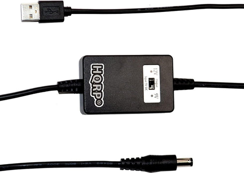 HQRP 5V USB to DC 9V 12V Step-Up Module Converter Cable Works with External Battery Pack Laptop Desktop Tablet Router Speaker CCTV Camera Portable...