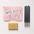 Bower Bird 5 Pcs Silicone Pen Glue Residue Eraser Set for Watercolor Leave Blank to Block | Art Ruling Pen for Clay Sculpting, Fondant Carving and...