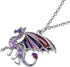 BONSNY Enamel Fantasy Dragon Dinosaur Necklaces Pendant for Women Jewelry Lucky Symbol...