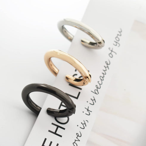 10 pcs 1.25 inch(32mm) Small Round Carabiners Clips Metal Trigger Spring O Rings Snap Hooks DIY Charms Accessory for Keychains Bags Purses Crafts ...