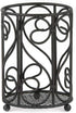 Scroll Design Cutlery Holder For Countertop, (Black), By Home Basics | Steel Flatware Caddy For Kitchen | Spoon Fork Holder With Raised Feet | Cut...