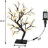 PEIDUO 17.5 Inch Lighted Cherry Blossom Tree, 48 Warm White Lights Plug in Adapter, Light up Bonsai Tree for Christmas Indoor Home Bedroom Living ...