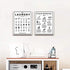Symbols and Stain Removal Laundry Sign Canvas Art Posters Prints Black White Painting Laundry Room Wall Decor Housewarming Gift 16X20Inchx2 Unfram...