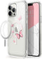 i-Blason Halo Case Compatible with MagSafe for iPhone 13 Pro Max 6.7 inch, Slim Clear Case with TPU Inner Bumper (Butterfly/Pink)...