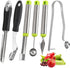 Openfly Vegetable Corer Tool, 6 Pcs Stainless Steel Fruit and Vegetable Corer Tools for Home Kitchen Cherry Pear Jujube Zucchini Chili...