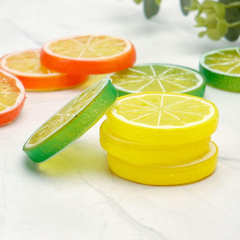 30 PCS Artificial Lemon Slices - Simulation Lemon Slices Plastic Fake Fruit Artificial Lifelike Small Fruit Model for Home Kitchen Table Party Dec...