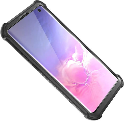 Dexnor Compatible Samsung Galaxy S10 Case 6.1 inch, Heavy Duty Protection Hard Back Defender Protector Protective Shockproof Bumper Cover Purple P...