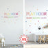 Playroom Wall Decor Kids Playroom Wall Decals Share Imagine Laugh DIY Wall Stickers for Nursery Playroom Decoration (Crazy Orange)...