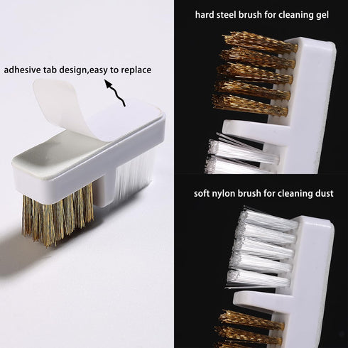 2 in 1 Pink Nail Drill Bit Holder and Nail Drill Bits Cleaner Brush Case, 30 Holes Dust-proof Nail Bit Holder Organizer Display Storage Box, Nail ...