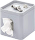 iDesign Facial Tissue Box Cover for Bathroom and Vanity Countertops The Cade Collection, 6.1" x 5.15" x 5.4", Matte Gray...