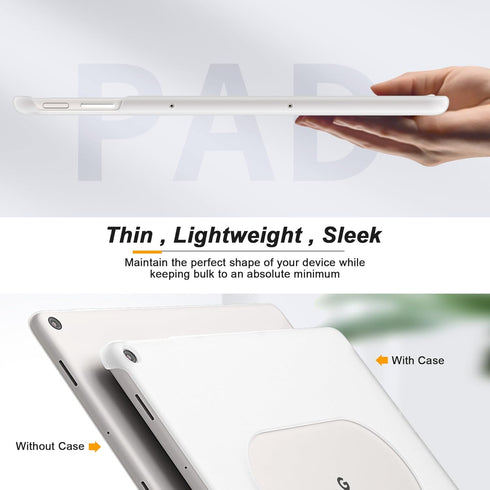 Foluu Slim Fit Tablet Case for Google Pixel Tablet 2023, Compatible with Charging Speaker Dock, Ultra Thin Matte PC with Non-Slip Grip Full Protec...