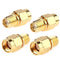SMA Female to RP-SMA Male Jack Adapter, 50ohm, Pure Brass, Antenna, Coaxial, 4 Pack...