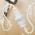 2-Prong Power Extension Cord White 16ft, BolAAzuL Long US Male to Female Single Plug Extension Power Cable 16AWG 13A/125V SPT2 Insulated, 2 Outlet...