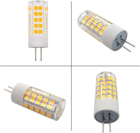G4 LED Bulbs 110V-130V (Not Low Voltage 12V) G4 Bi-Pin Base Spotlight Lighting Dimmable 5W Warm White 3000K Replace 45W G4 Halogen Lamp, for Under...