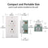 GFCI Outlet Receptacle,1pack,Ground Fault Electric Plugs,125V 15Amp,Weather-Resistant and Tamper-Resistant,GFI UL&CUL Listed White...