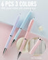 6PCS 0.5mm Mechanical Pencils Set Pastel Mechanical Pencils with 360PCS HB Lead Refills, 3 Erasers, 9 Erasers Refill Aesthetic School Supplies for...