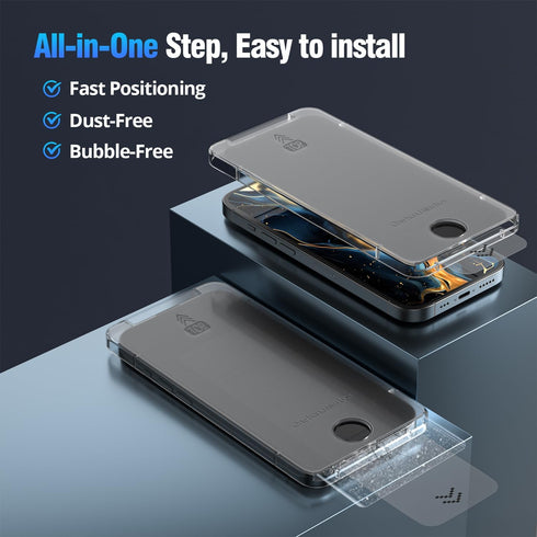 for iPhone 14 Pro Max Privacy Screen Protector, Auto-Alignment,Auto-Dust Removal,10X Stronger with Reinforced Edges Anti-Spy,Scratch & Smudge-Resi...