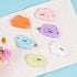 6 Pcs Mini Retractable Utility Knife Cloud Pocket Box Cutters Plastic Letter Opener Slide Open with Keychain Hole for Box Letter Envelope, Cloud S...