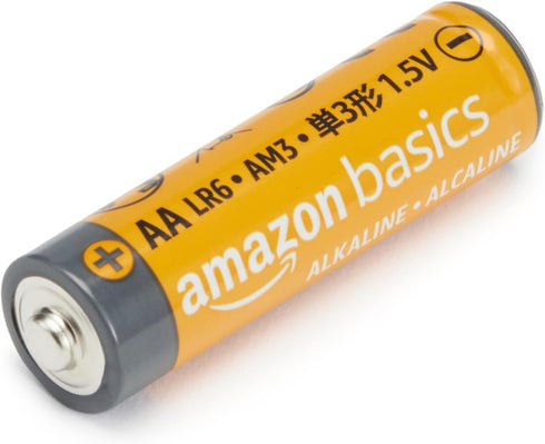 Amazon Basics 8-Pack AA Alkaline High-Performance Batteries, 1.5 Volt, 10-Year Shelf Life...
