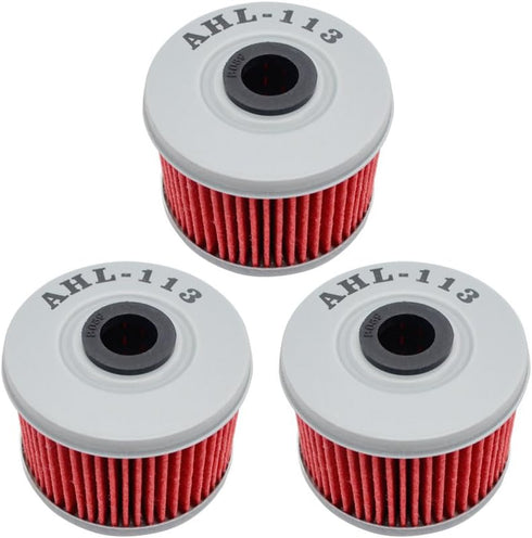 AHL 113 Oil Filter for Honda TRX300EX TRX300 EX 1993-2008 TRX200D FOURTRAX 200 1990-1997 TRX 250 1987 TRX250X 1989-1990 TRX300EX FOURTRAX 300 1993...