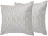 Gold Sofa Throw Pillow Cover 1pc 20X20inch Ecru White Textural Linen Look Metallic Print Rhombus Wavy Christmas Geometric Decorative Pillowcase Co...