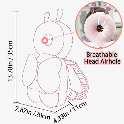 Toddler Baby Protection Backpack Wear, Head Protector Pad Safety Cushion for Crawling Walking, Baby Essentials Infant Toys Baby Boy Girl Gifts, Su...